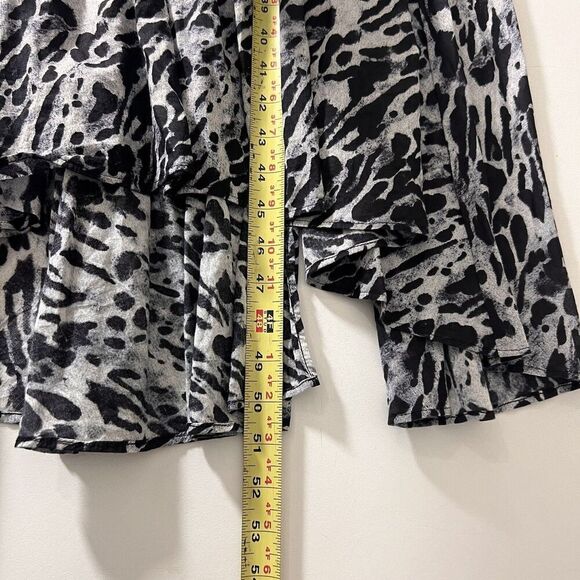 Allsaints Essie Ambient Midi Dress Women’s M Animal Print Asymmetrical Grunge - Picture 9 of 10